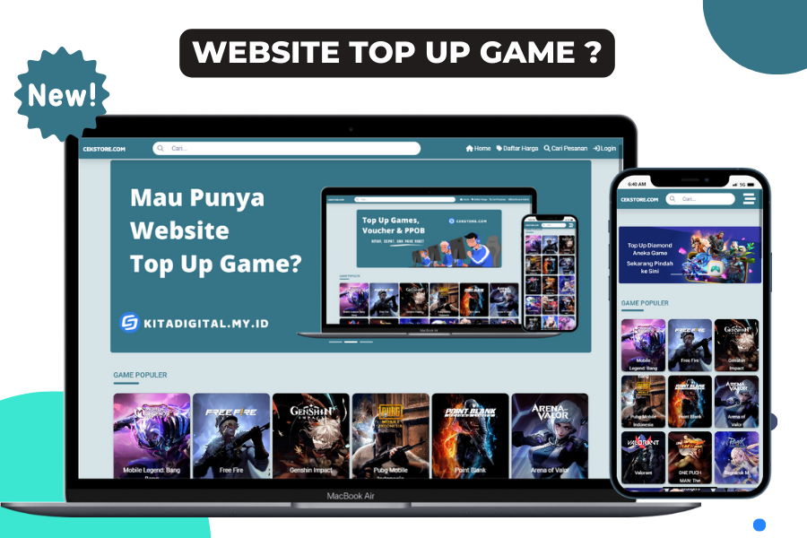 Website Top Up Games NEW